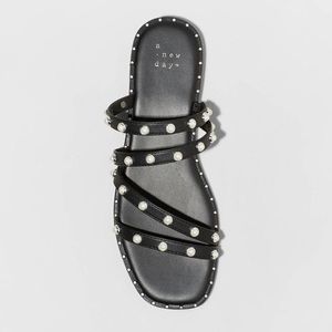 Women's Hollis Embellished Slide Sandals - A New Day